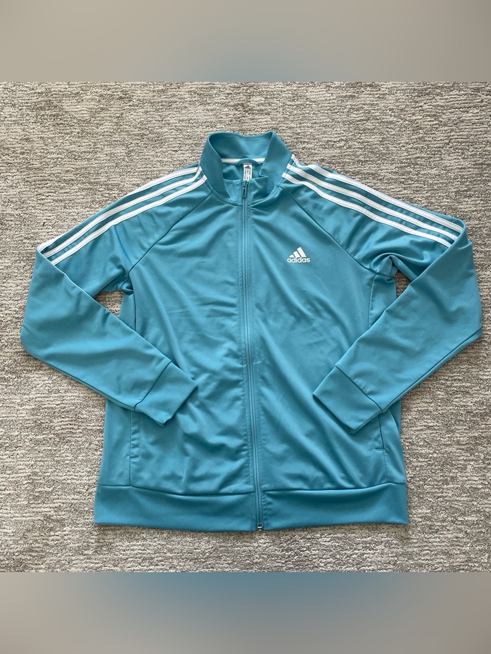 Adidas Women's 3-Stripe Tricot Warm-Uo Full Zip Track Jacket Size XL Activewear